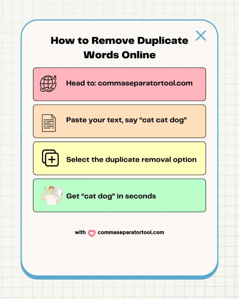 How to Remove Duplicate Words Online Fast: 6 Easy Methods 6 how-to-remove-duplicate-words-online
