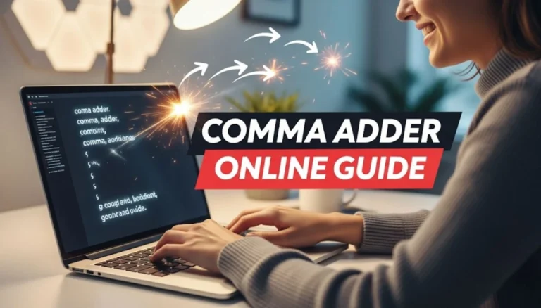 Comma Adder Online The Ultimate Guide to Adding Commas to Your Lists Instantly