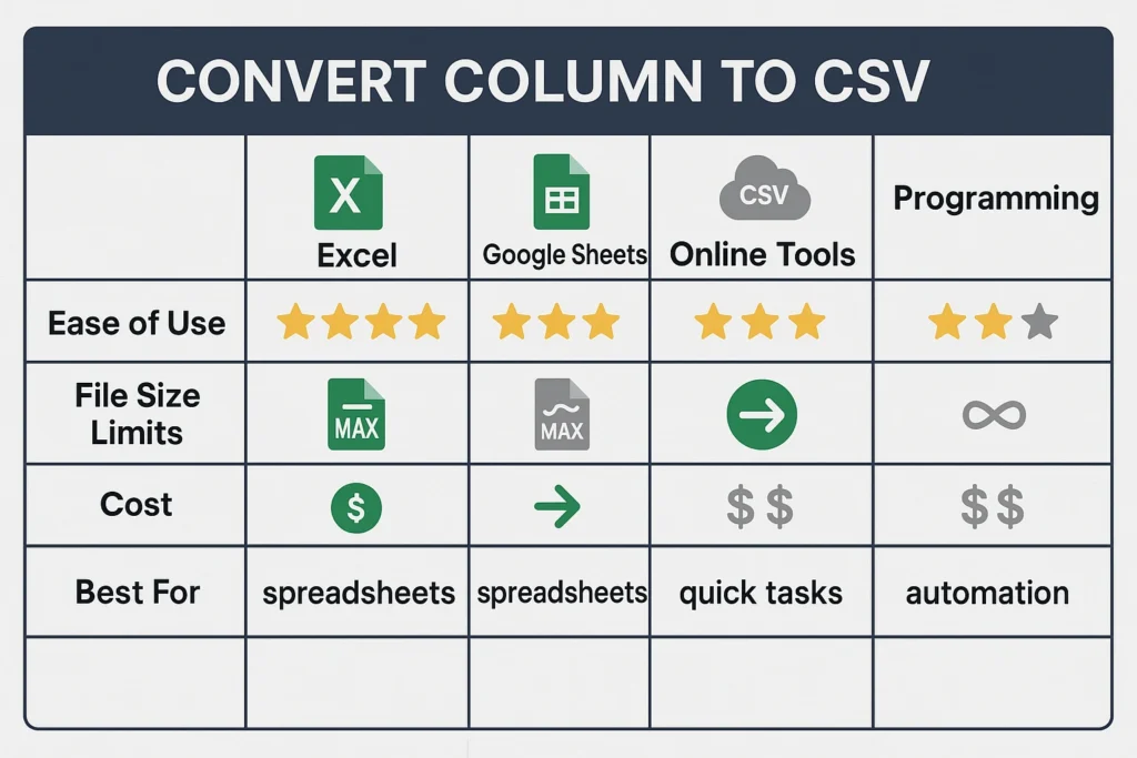 Convert Column to CSV: The Complete Guide to Transforming Your Data 📊 8 Future-Proofing Your Data Conversion Process