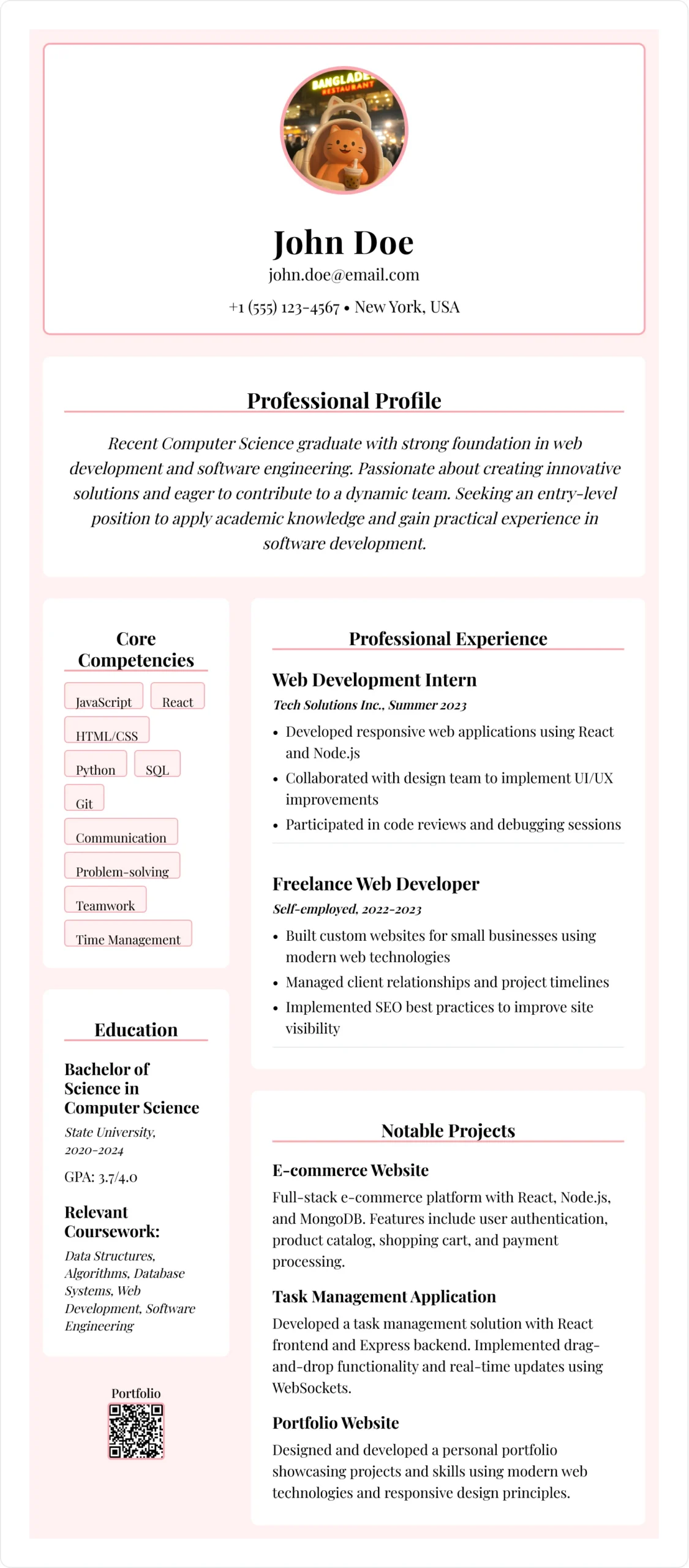 Resume Maker for Freshers Free | Build Job-Ready CV Online 1 Executive Pro Resume Template Preview