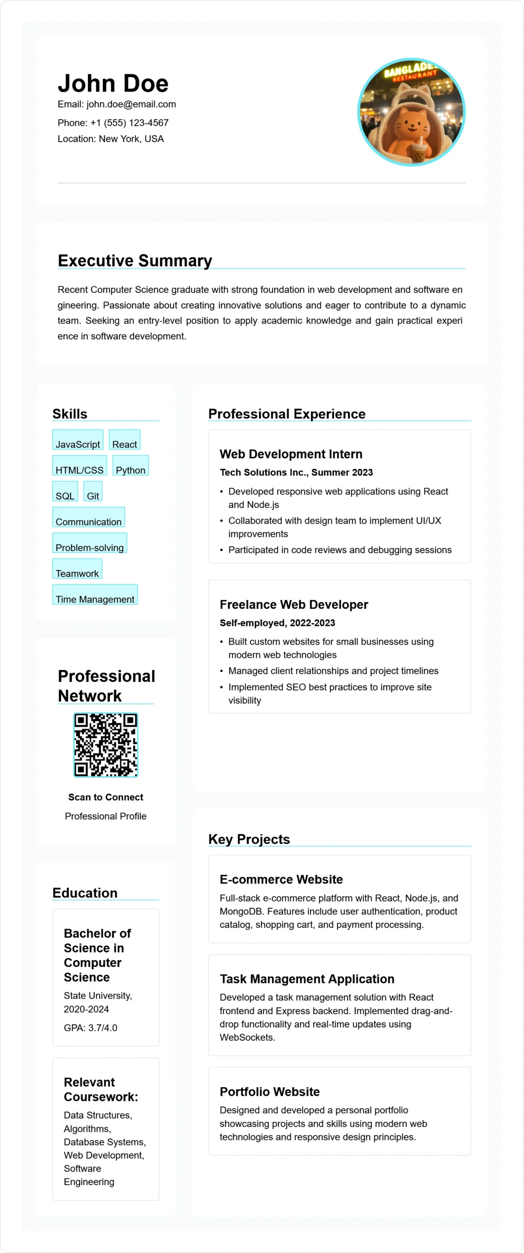 Resume Maker for Freshers Free | Build Job-Ready CV Online 4 Corporate Elite Resume Template Preview