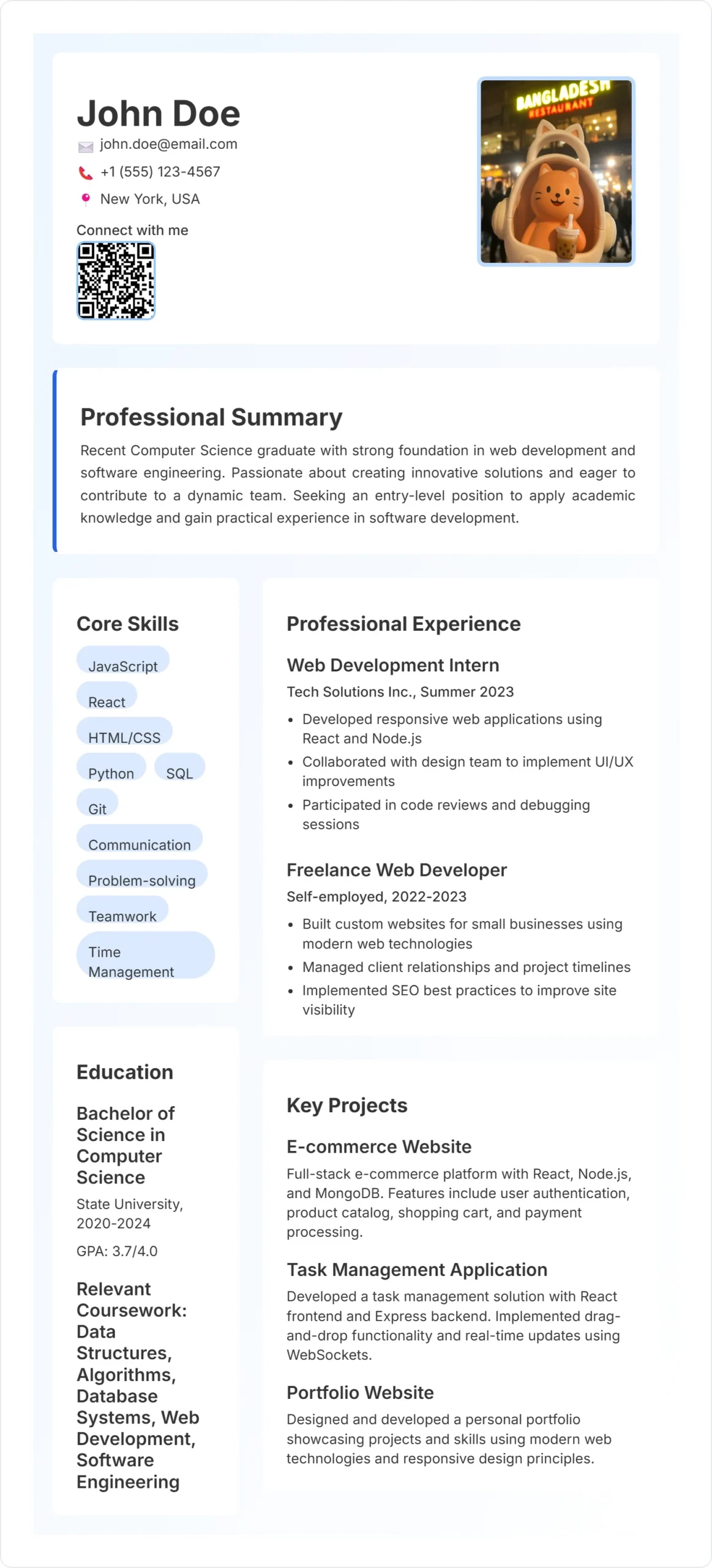 Resume Maker for Freshers Free | Build Job-Ready CV Online 6 Sales Professional Resume Template Preview