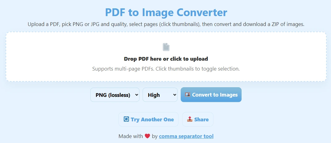 Convert PDF Pages To Separate Images Convert PDF Pages To Separate Images