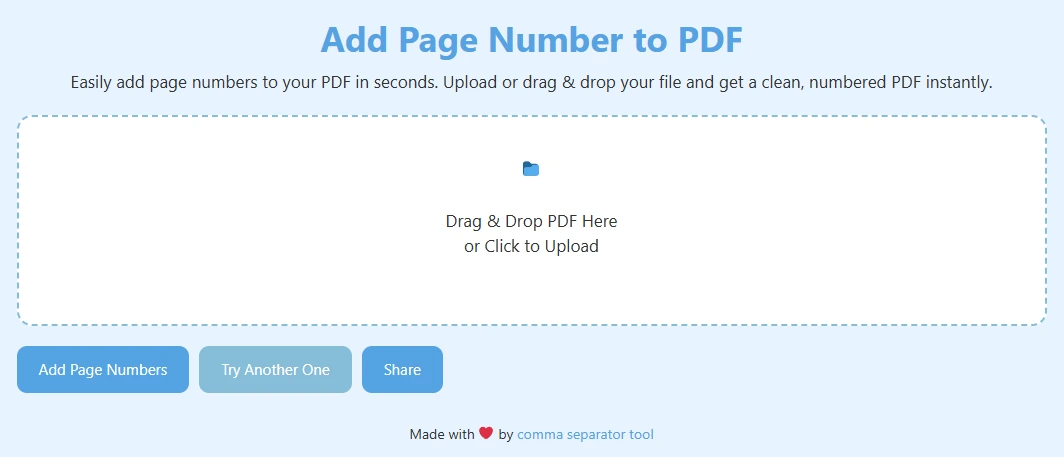Put Page Number in PDF Online Put Page Number in PDF Online